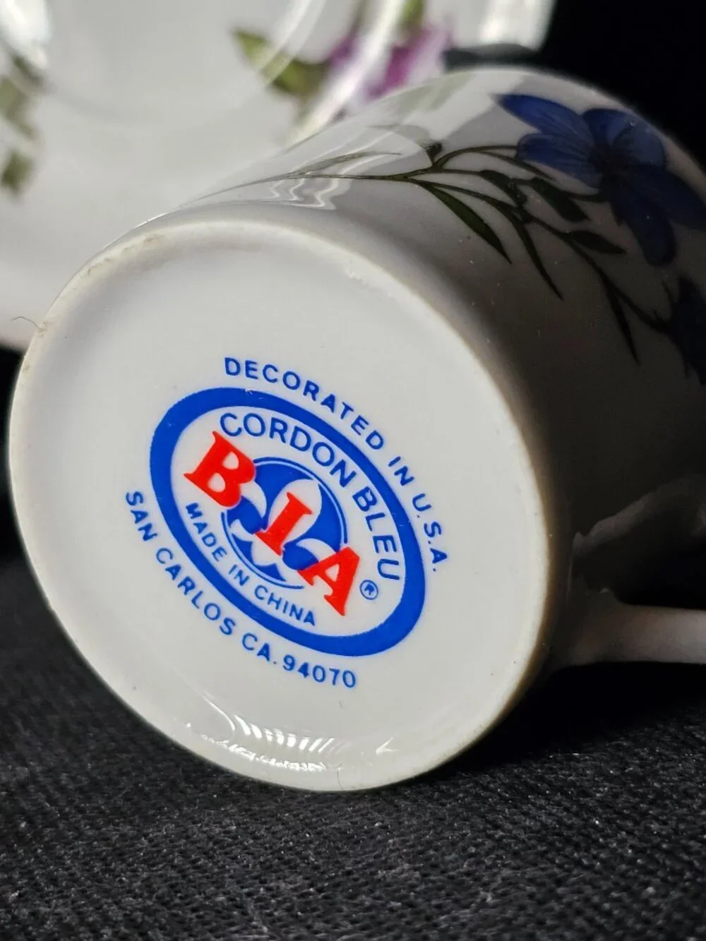 BIA Cordon Bleu Demitasse floral cup and saucer set